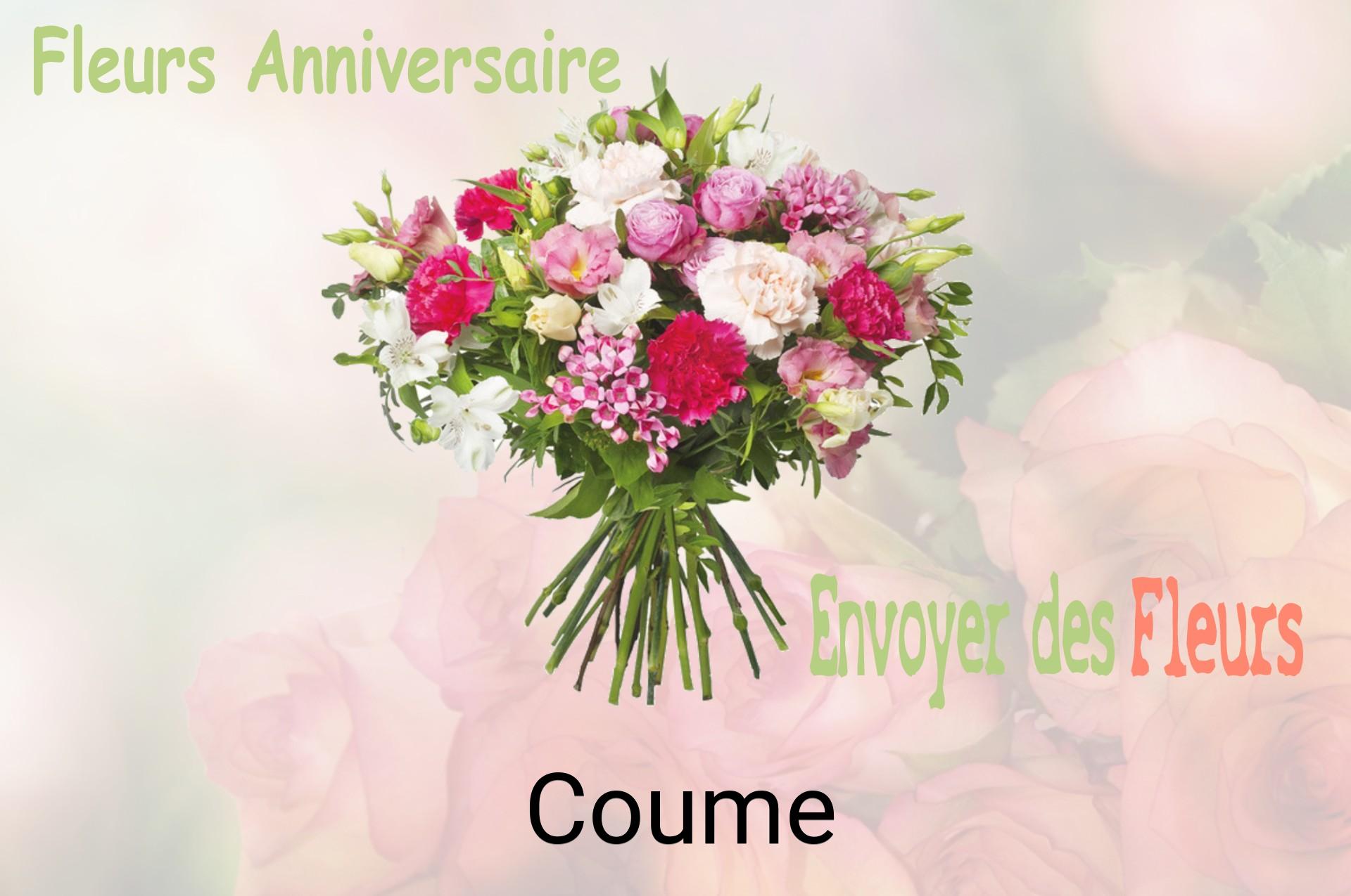 Bouquet de fleurs d’anniversaire livré à Coume