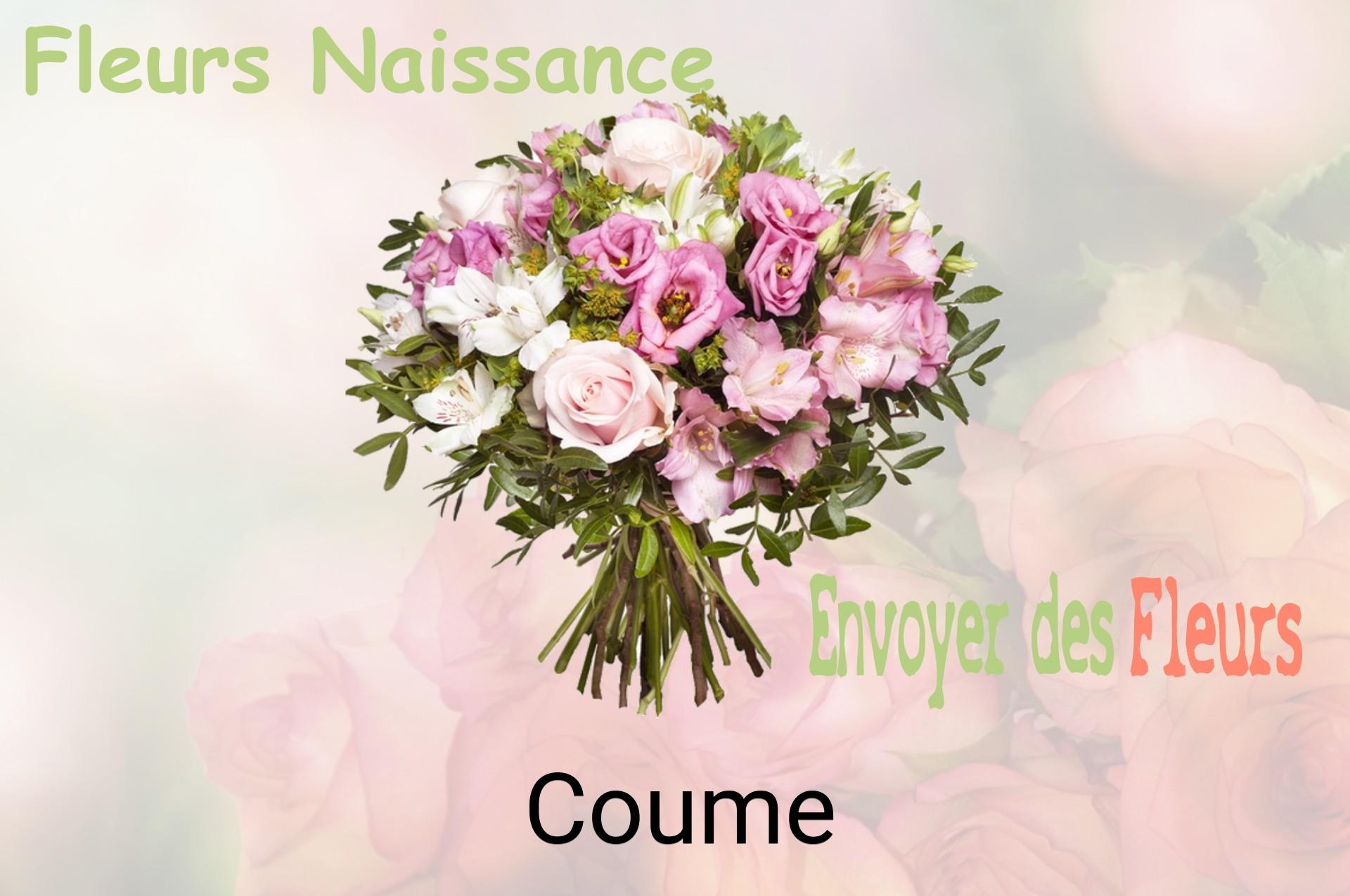 Bouquet de fleurs de naissance livré à Coume